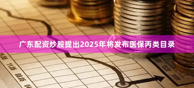 广东配资炒股提出2025年将发布医保丙类目录
